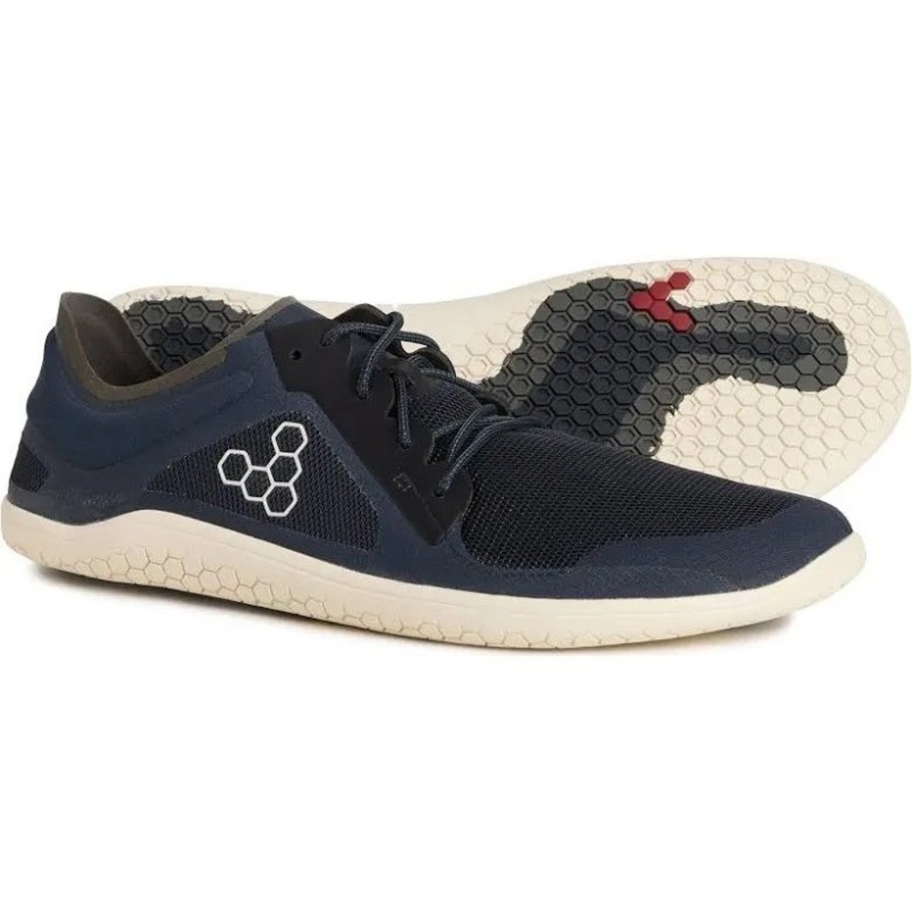 Vivobarefoot Primus Lite III Mens Navy Blue Barefoot Minimalist Running Shoe